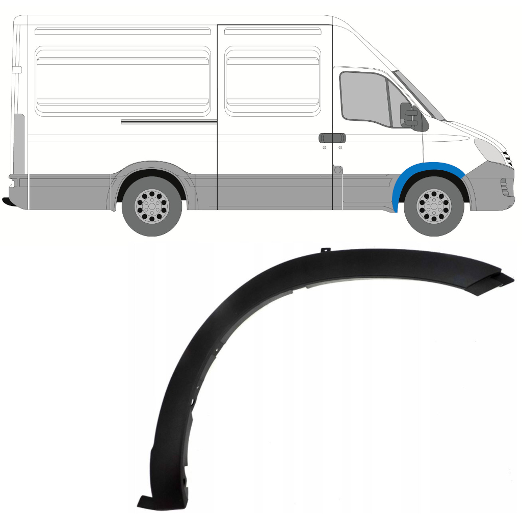 IVECO DAILY 2006- FRONT ARCH MOULDING TRIM PANEL / RIGHT