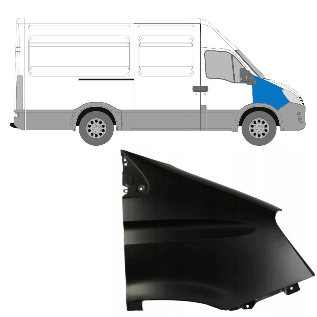  IVECO DAILY 2006-2009 FRONT WING / RIGHT
