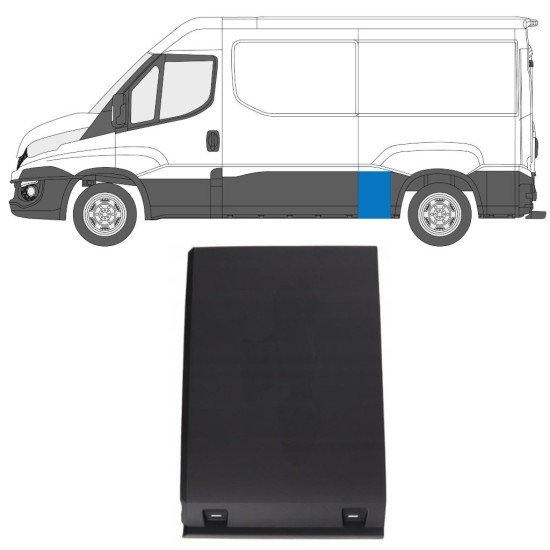 Rear wing side trim for Iveco Daily 2014-2019 / Left 16662