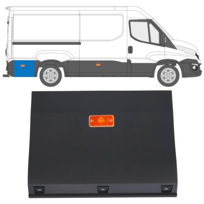 Rear side trim behind the wheel with lamp for Iveco Daily 2014-2019 / Left = Right (symmetrical) / Set 16763