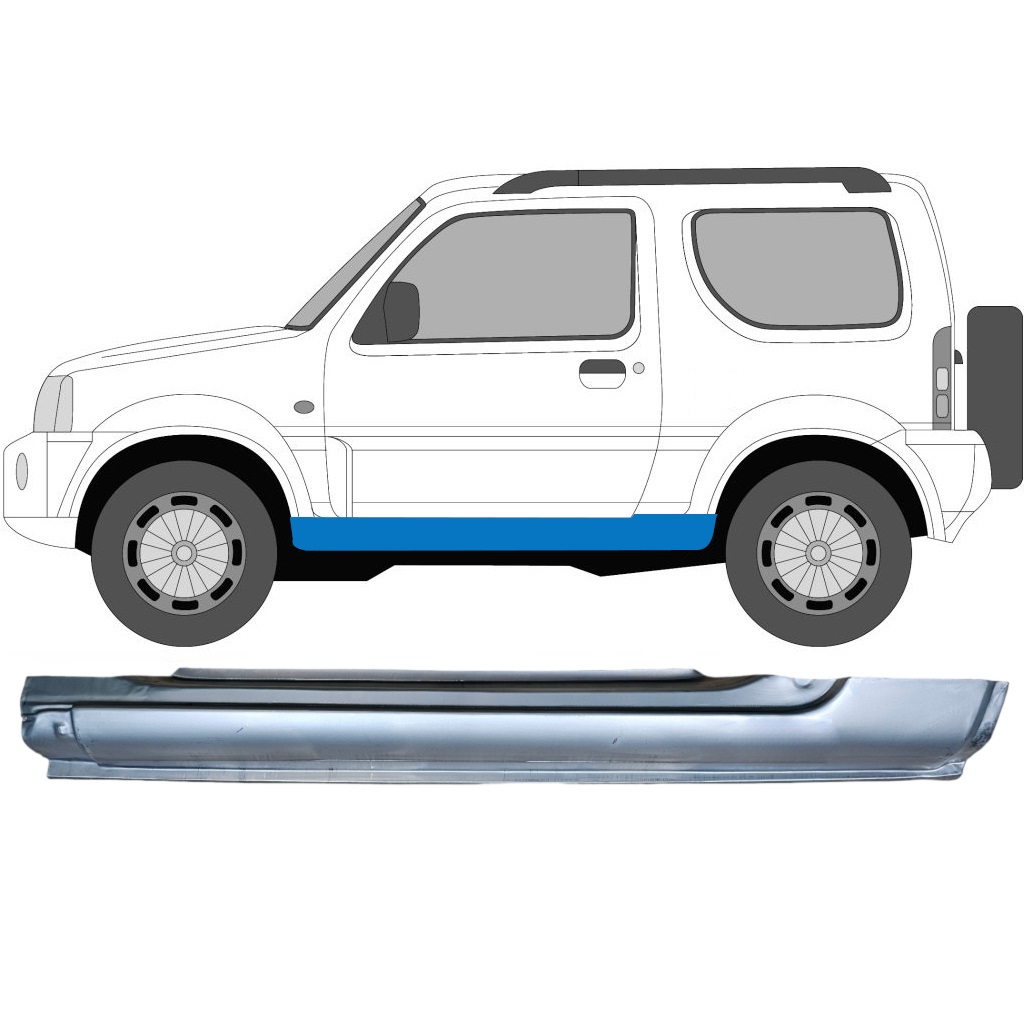 Full Sill Repair Panel For Suzuki Jimny 1998-2018 / Left 7035