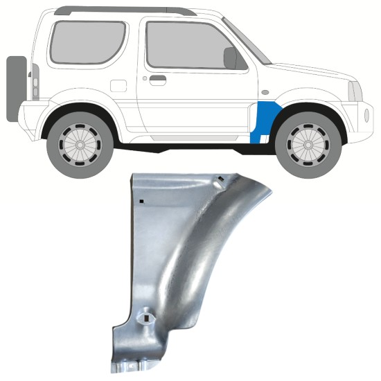 Front wing repair panel for Suzuki Jimny 1998-2018 / Right 15859