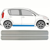 Sill repair panel for Daihatsu Sirion 2005-2010 / Left = Right (symmetrical) / Set 13245