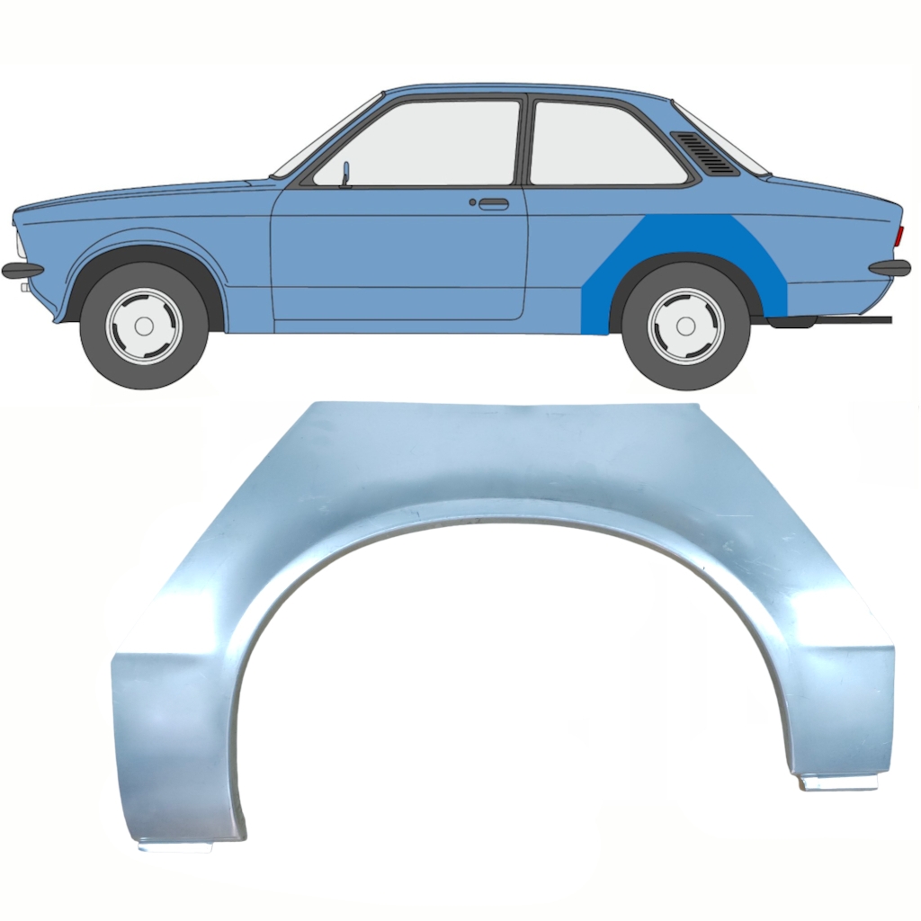 Chrom - Rahmen für Rücklicht - Opel Kadett C 1973-1979