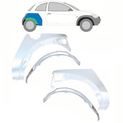 Inner and outer rear wing repair panel for Ford KA 1996-2008 / Set 10777