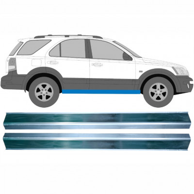 Sill repair panel for Kia Sorento 2002-2009 / Left = Right (symmetrical) / Set 10387