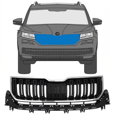 Grille for Skoda Kodiaq 2016-2023 / Set 7546