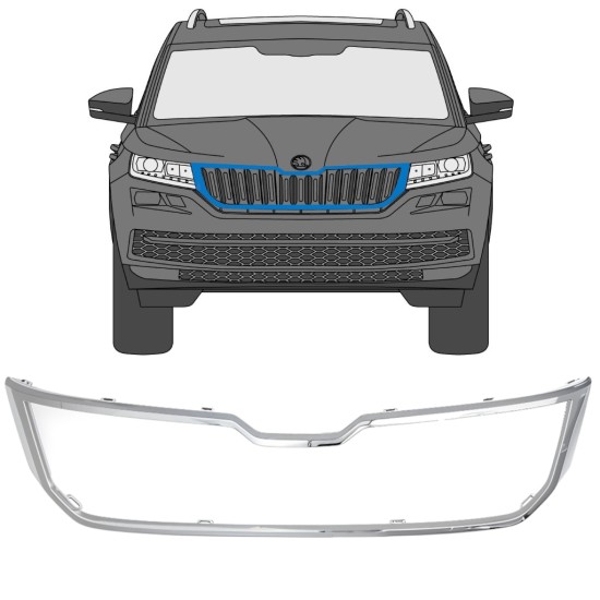 Radiator grille frame