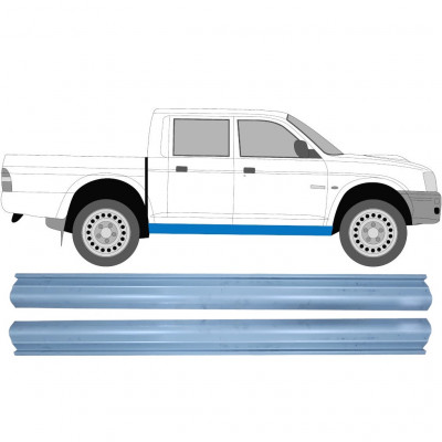 Sill repair panel for Mitsubishi L200 1996-2007 / Left = Right (symmetrical) / Set 9593