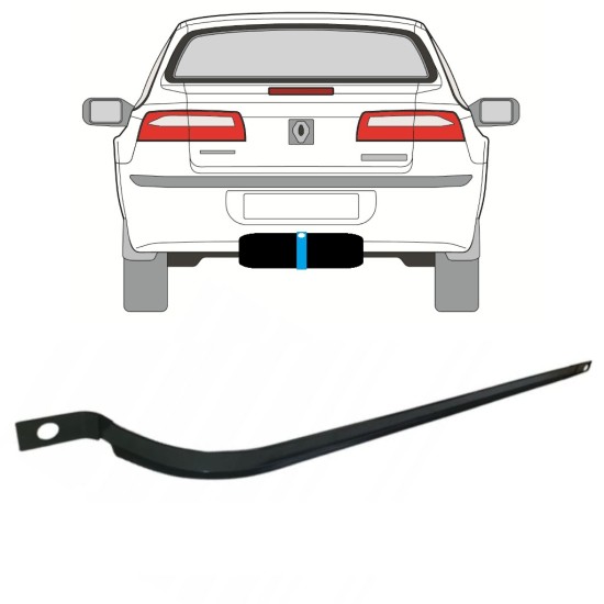 Fuel tank straps for Renault Laguna II 2001-2007 14956