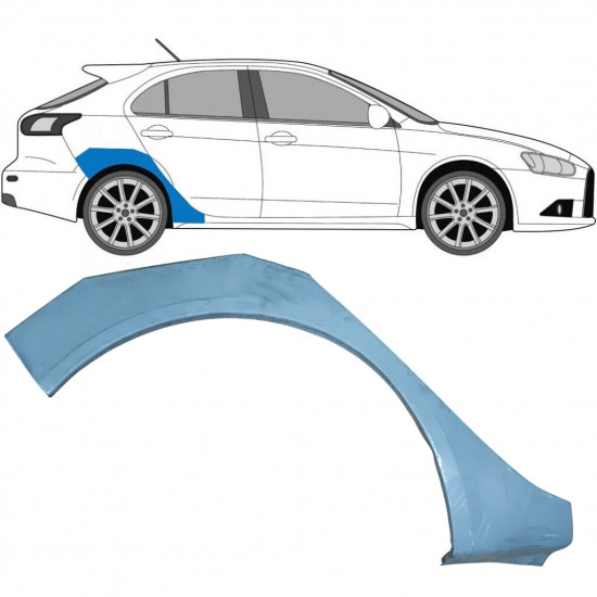 MITSUBISHI LANCER 2007- REAR WHEEL ARCH / RIGHT