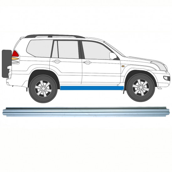 Sill repair panel for Toyota Land Cruiser 2003-2010 / Left = Right (symmetrical) 7063