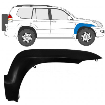 Front wing trim for Toyota Land Cruiser J120 2003-2010 / Right 12952