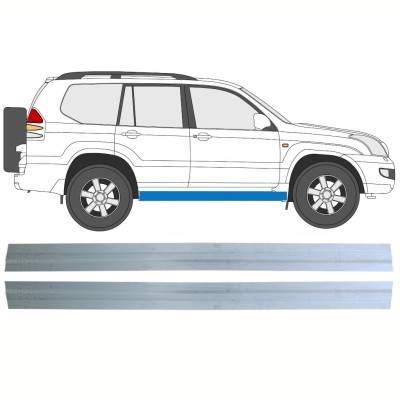 Inner sill repair panel for Toyota Land Cruiser J120 2003-2010 / Left+Right / Set 16131