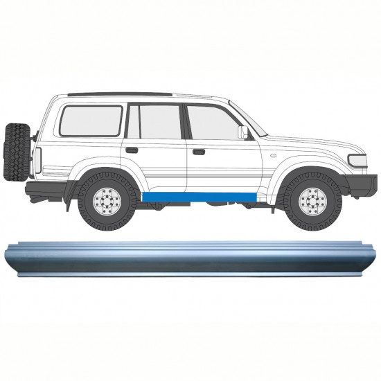 Sill repair panel for Toyota Land Cruiser 1990-1996 / Left = Right (symmetrical) 8514