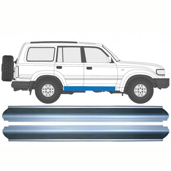 Sill repair panel for Toyota Land Cruiser 1990-1996 / Left = Right (symmetrical) / Set 10242