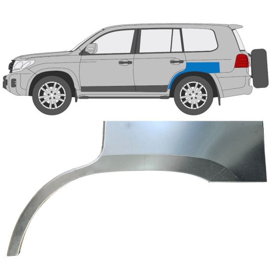 Rear wing repair panel