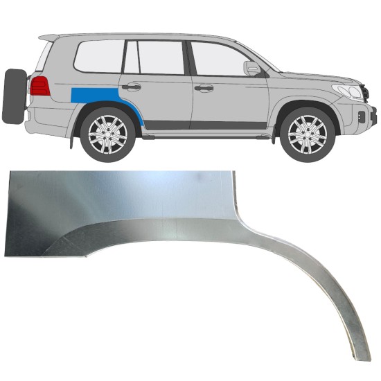 Rear wing repair panel