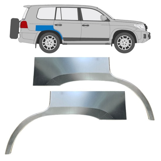 Rear wing repair panel for Toyota Land Cruiser V8 FJ200 2007- / Left+Right / Set 16342
