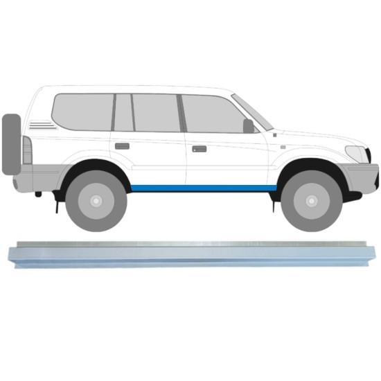 Inner sill repair panel for Toyota Land Cruiser J90 1996-2002 / Left = Right (symmetrical) 14850