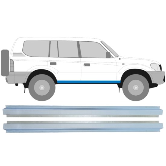 Inner sill repair panel for Toyota Land Cruiser J90 1996-2002 / Left+Right / Set 14851
