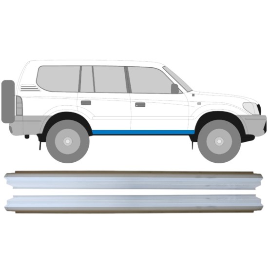 Sill repair panel for Toyota Land Cruiser J90 1996-2002 / Left+Right / Set 14849