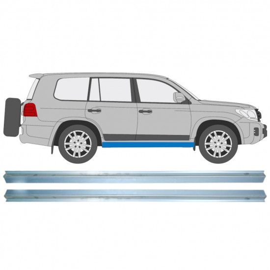 Sill repair panel for Toyota Land Cruiser V8 2007- / Left = Right (symmetrical) / Set 10941