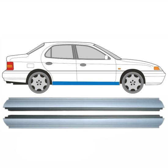 Sill repair panel for Hyundai Lantra 1990-1995 / Left = Right (symmetrical) / Set 10322