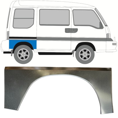 Rear wing repair panel for Subaru Libero 1983-1998 / Right 15049