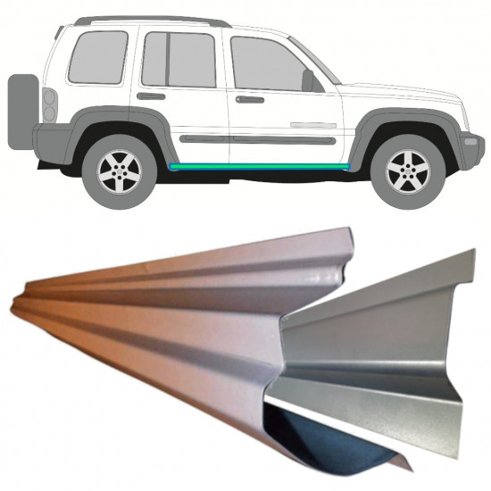  JEEP LIBERTY 2001-2008 INNER + OUTER SILL REPAIR / RIGHT = LEFT 