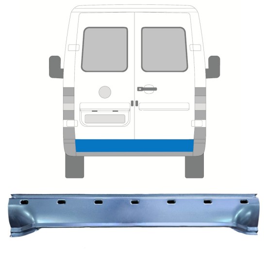 Rear repair panel for Volkswagen LT 1996-2005 16600