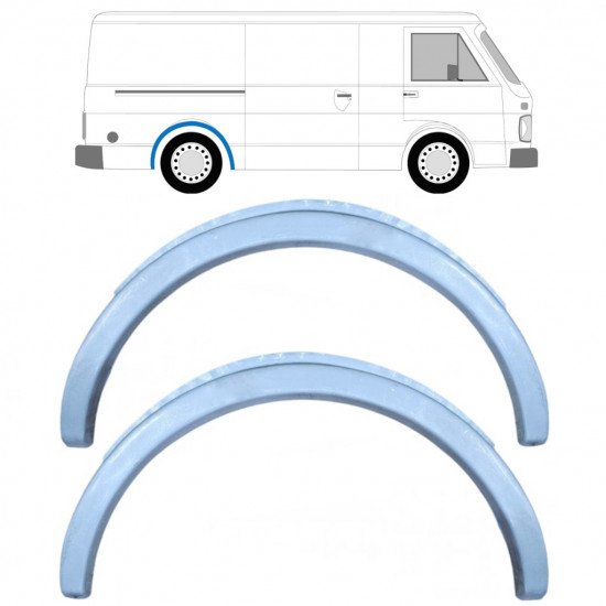 Rear wing repair panel for Volkswagen LT 1975-1996 / Left = Right (symmetrical) / Set 9873