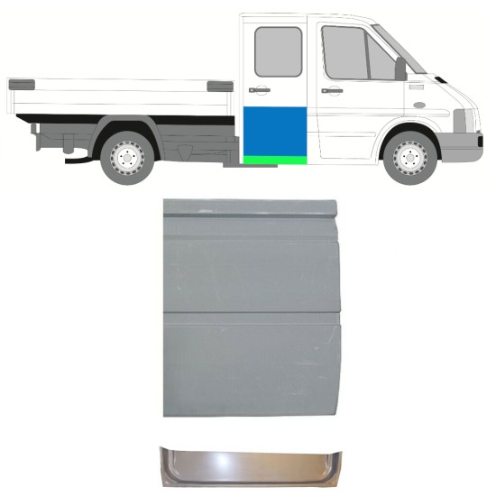 Rear door repair panel for Volkswagen LT 1996-2005 / Left = Right (symmetrical) 16587