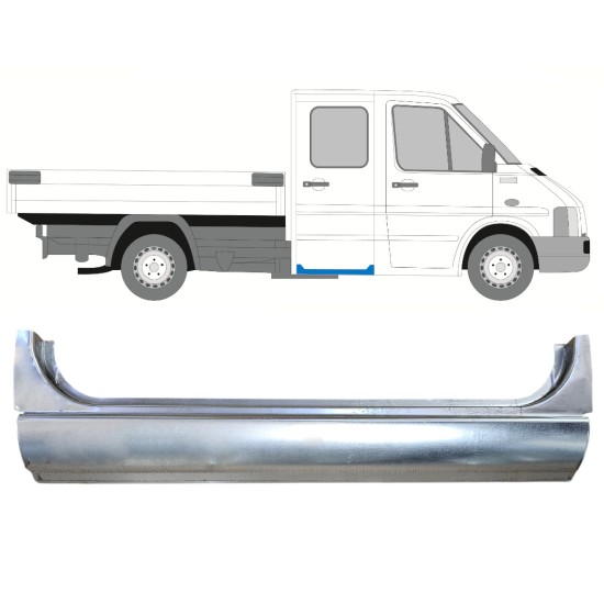 Rear door sill repair panel for Volkswagen LT 1996-2005 / Left = Right (symmetrical) 16390