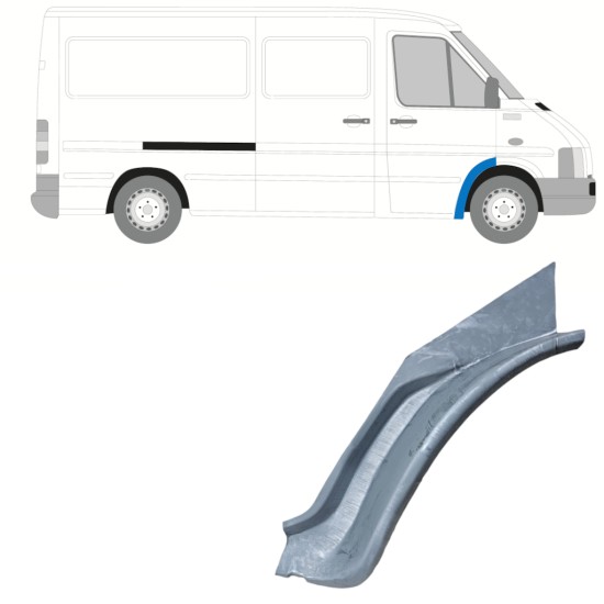 Inner front wing repair panel for Volkswagen LT 1996-2005 / Right 16602