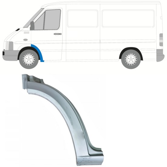 Front wing repair panel