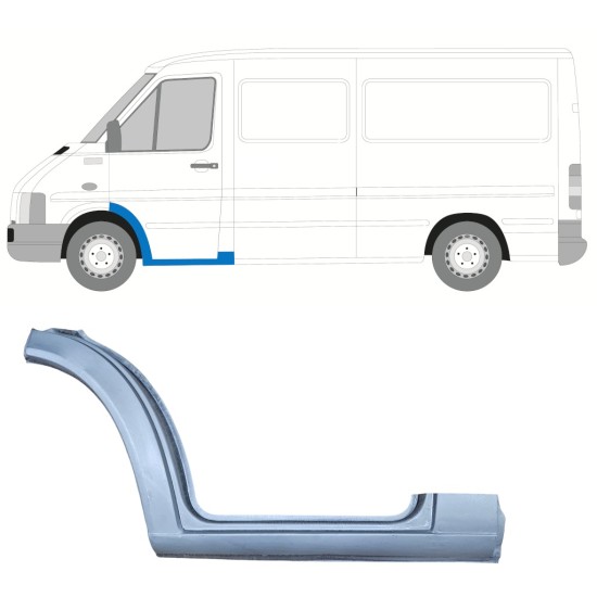 Front step repair panel for Volkswagen LT 1996-2005 / Left 16546