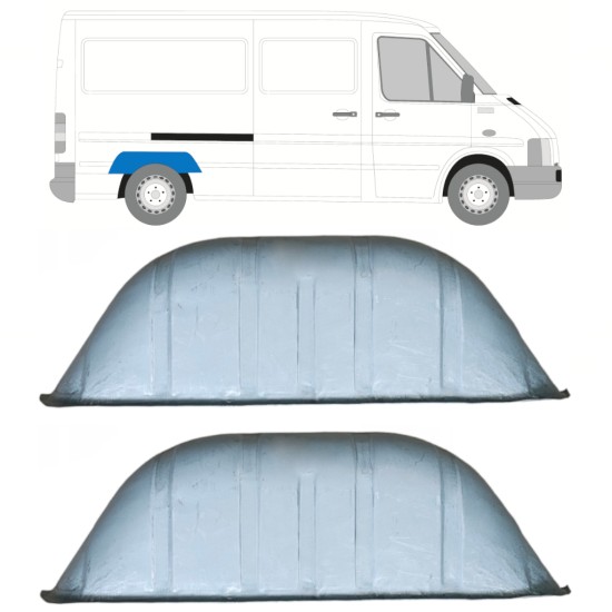 Inner rear wheel arch repair panel for Volkswagen LT 1996-2005 / Left = Right (symmetrical) / Set 14151