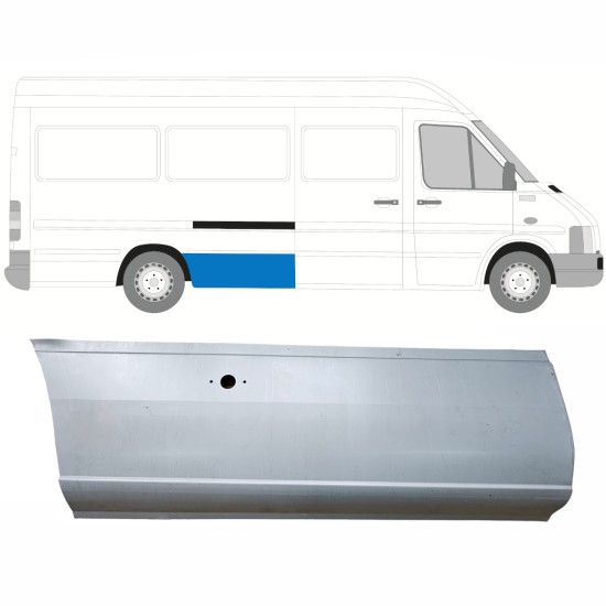 Rear wing repair panel with hole for Volkswagen LT 1996-2005 / Right 13999