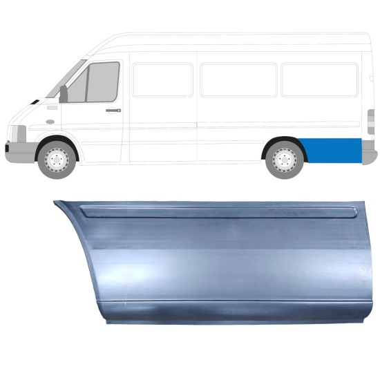 Rear fender rear section repair panel