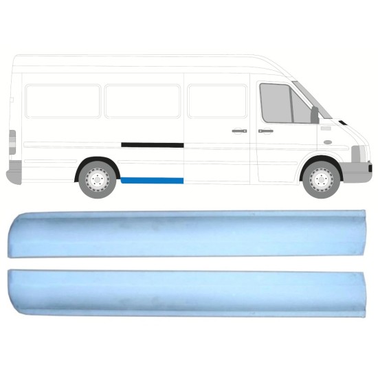 Front section rear wing repair panel for Volkswagen LT 1996-2005 / Left+Right / Set 16547