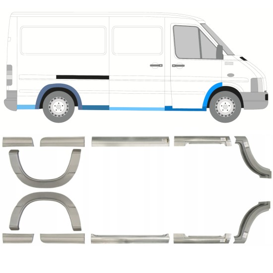 Repair panel set for Volkswagen LT 1996-2005 / Left+Right / 14388