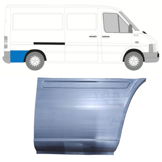 Rear fender rear section repair panel