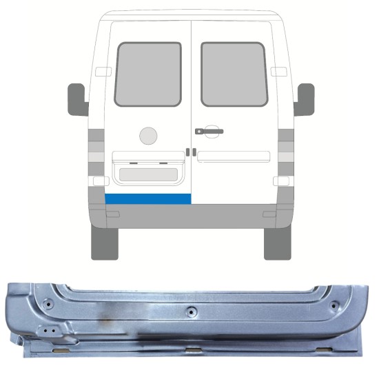 Rear door repair panel