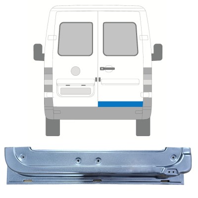 Rear door repair panel for Volkswagen LT 1996-2005 / Right 16591