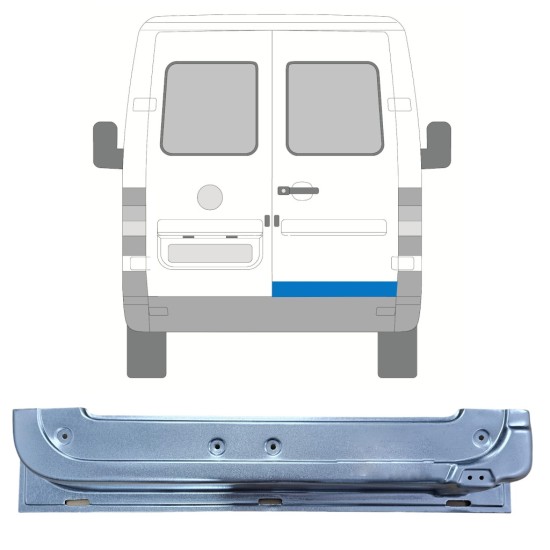 Rear door repair panel