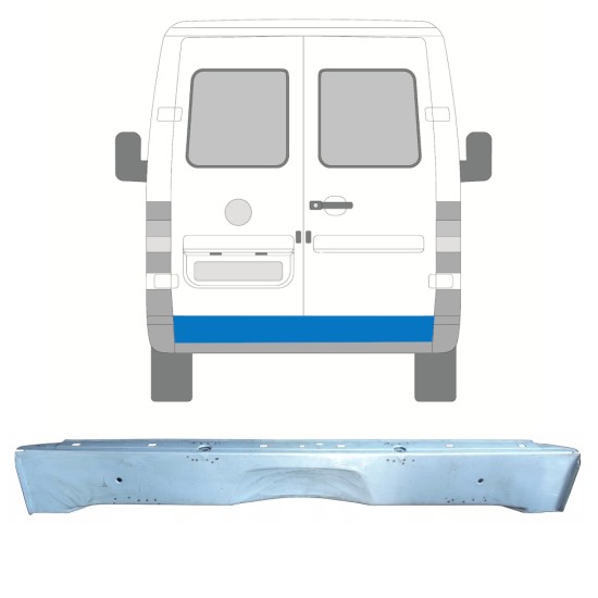 Inner rear section repair panel for Volkswagen LT 1996-2005 14240