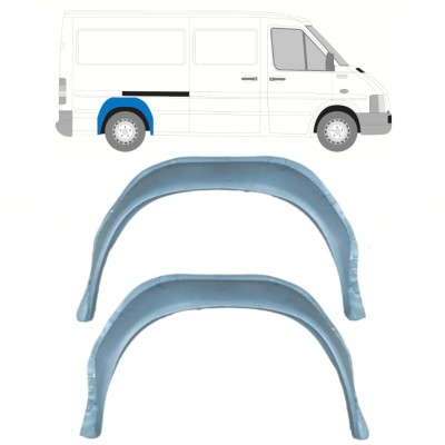 Inner rear wheel arch repair panel for Volkswagen LT 1996-2005 / Left = Right (symmetrical) / Set 14177