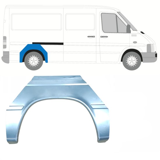 Rear wing repair panel for Volkswagen LT 1996-2005 / Left = Right (symmetrical) 16598