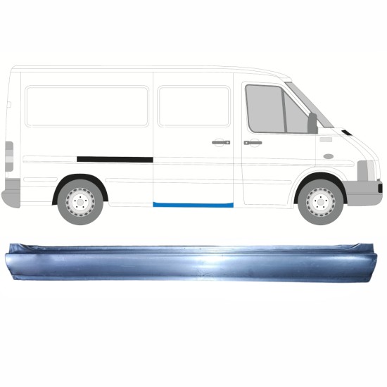 Sliding door sill repair panel